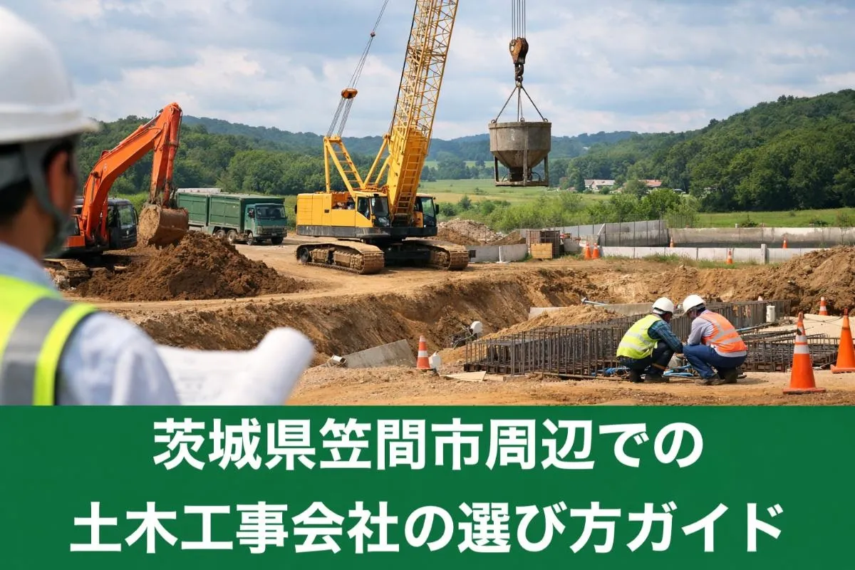 茨城県笠間市周辺での土木工事会社の選び方ガイド