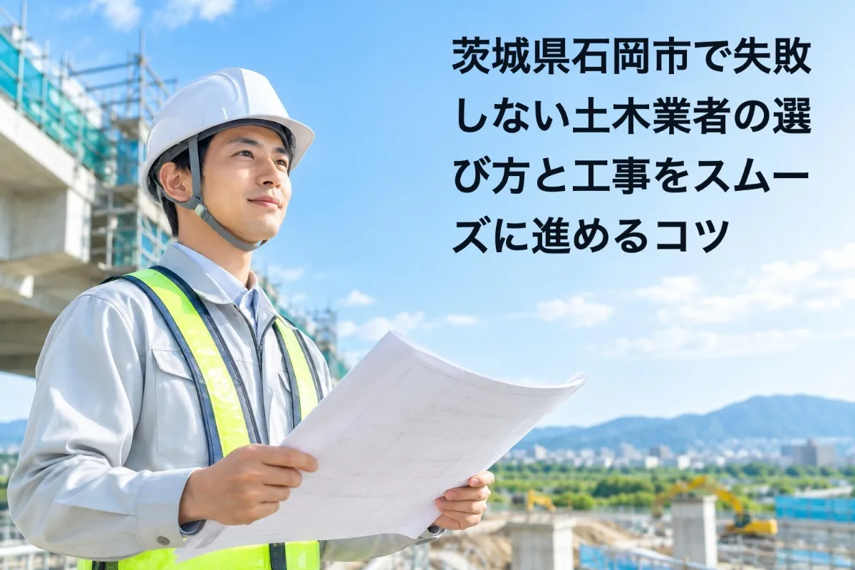 茨城県石岡市で失敗しない土木業者の選び方と工事をスムーズに進めるコツ